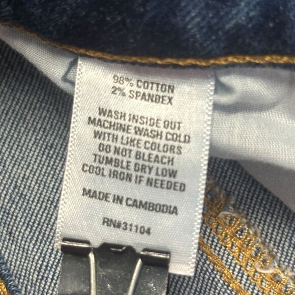 Wonderly  Womens 16R Curvy Vintage Straight Cropped Jeans High Rise Denim Slim - Picture 11 of 16